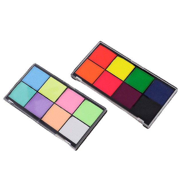 Water Activated Face Paint Palette Private Label Body Art Painting